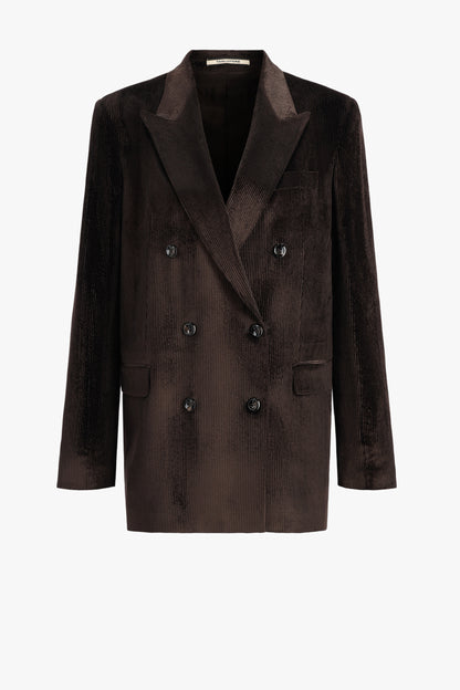Jasmine10B Corduroy Suit in Choc