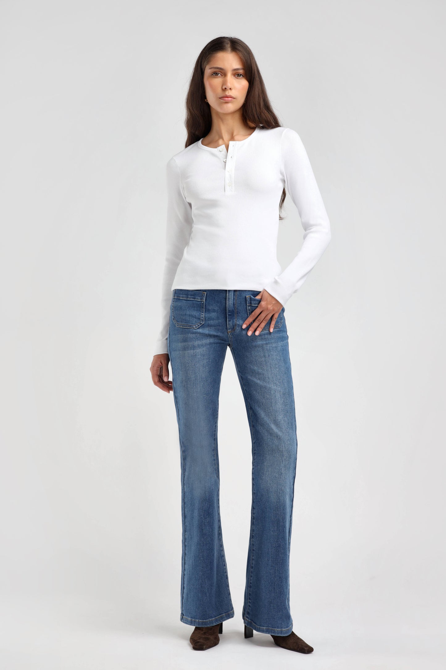 Longsleeve Gale in White