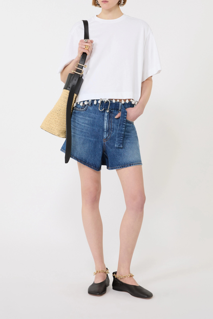 T-Shirt Palmas Pearls in Optical WhiteSportmax - Anita Hass