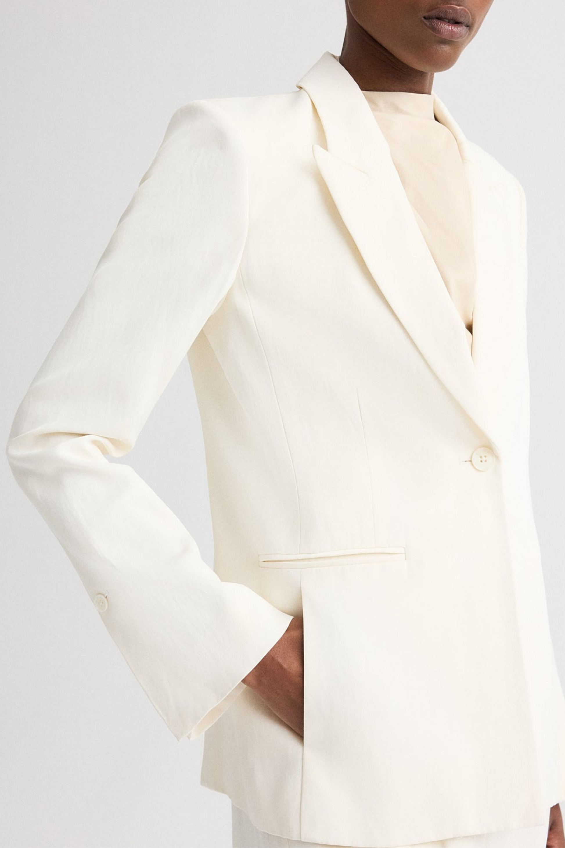 Blazer Her Fit in BoneTWP Clothing - Anita Hass