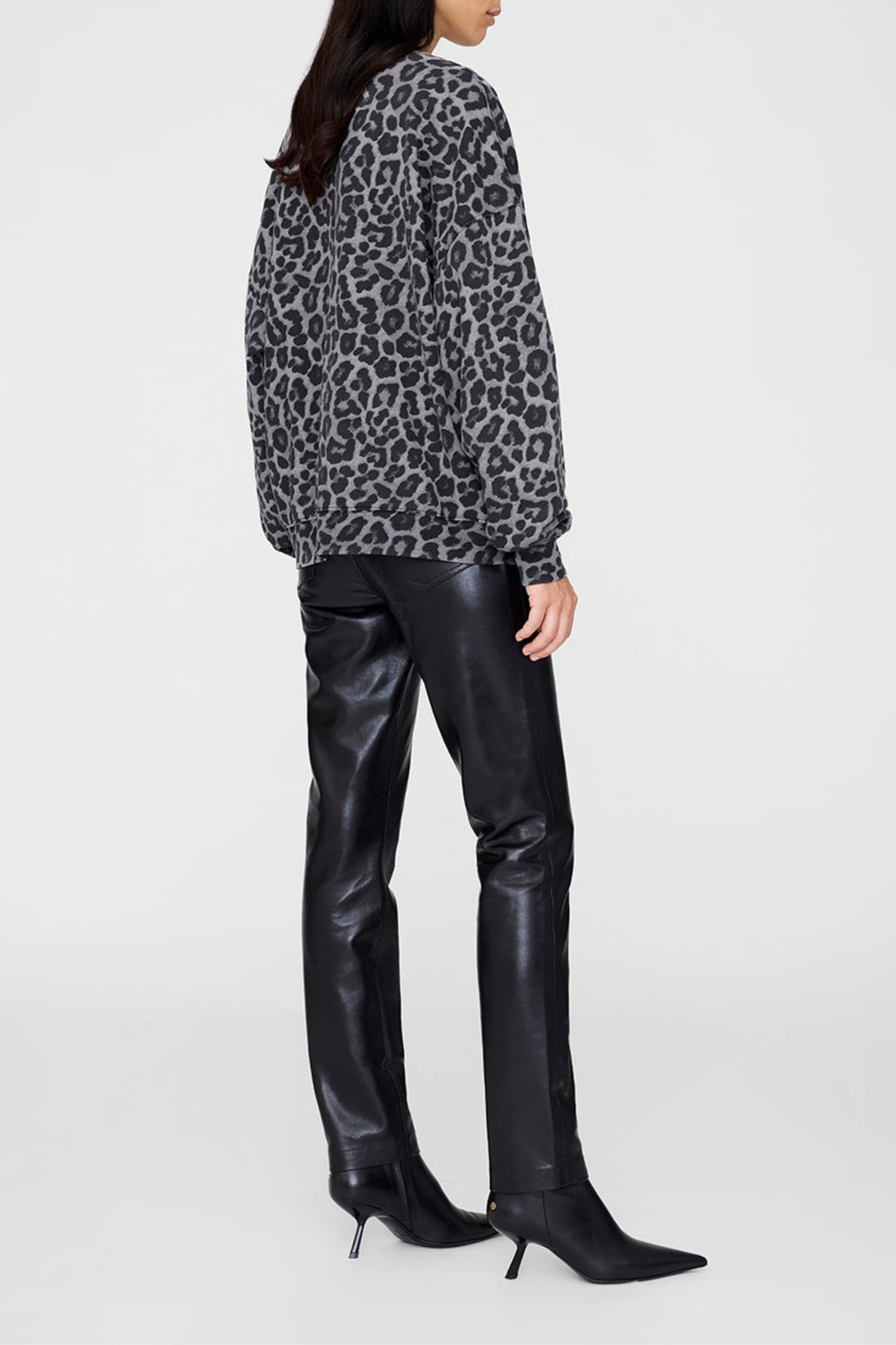 Sweatshirt Miles in Grey LeopardAnine Bing - Anita Hass