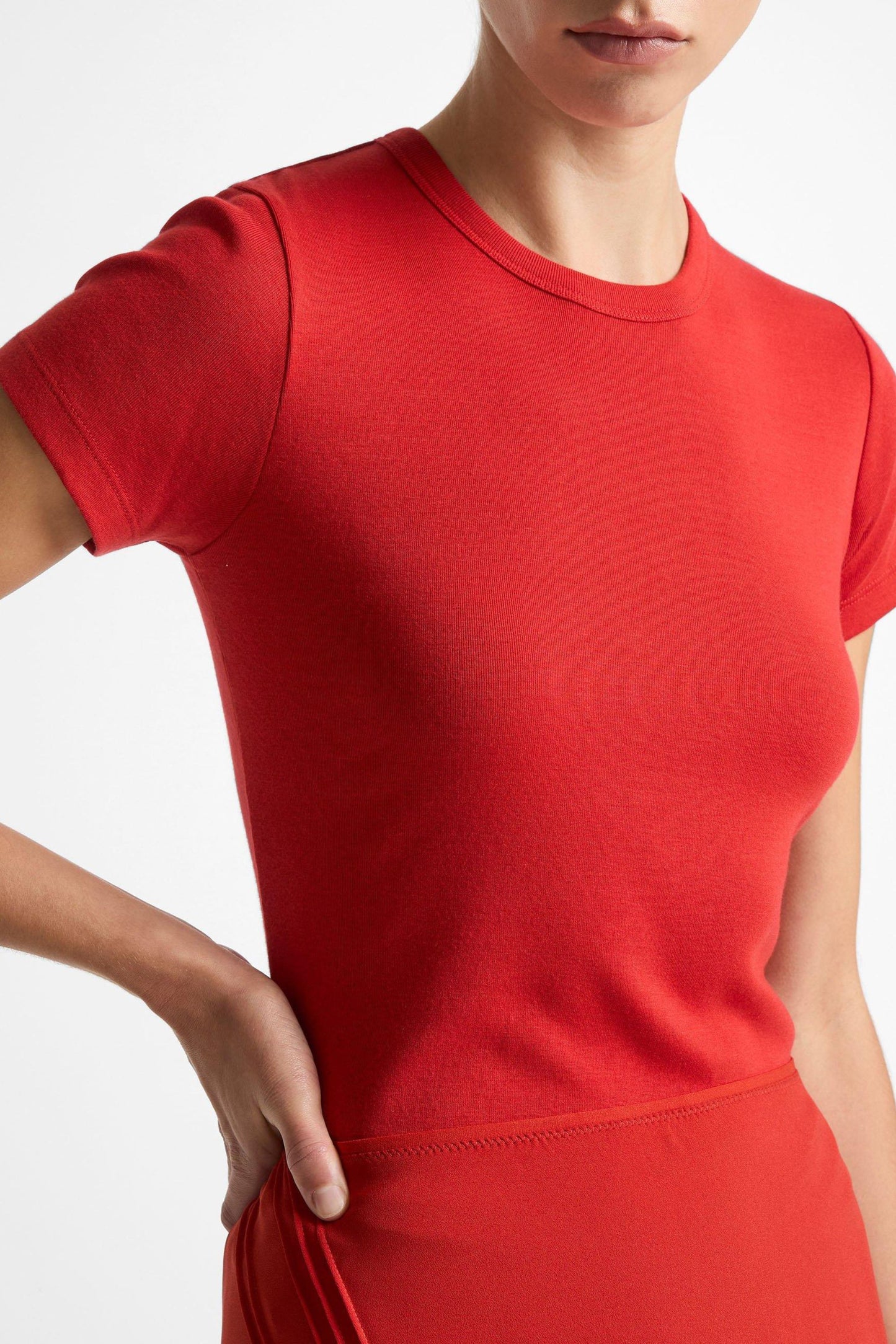 T-shirt 90's Shrunken in Poppy