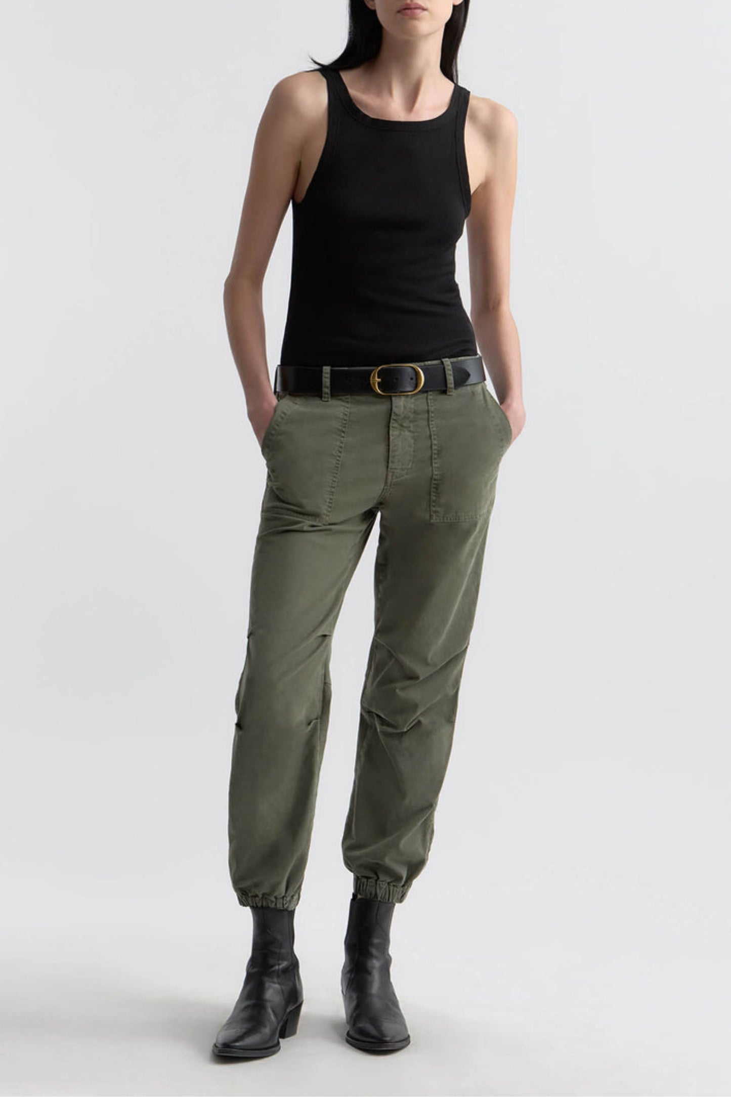 Trousers Utility in Vintage Wash Thyme