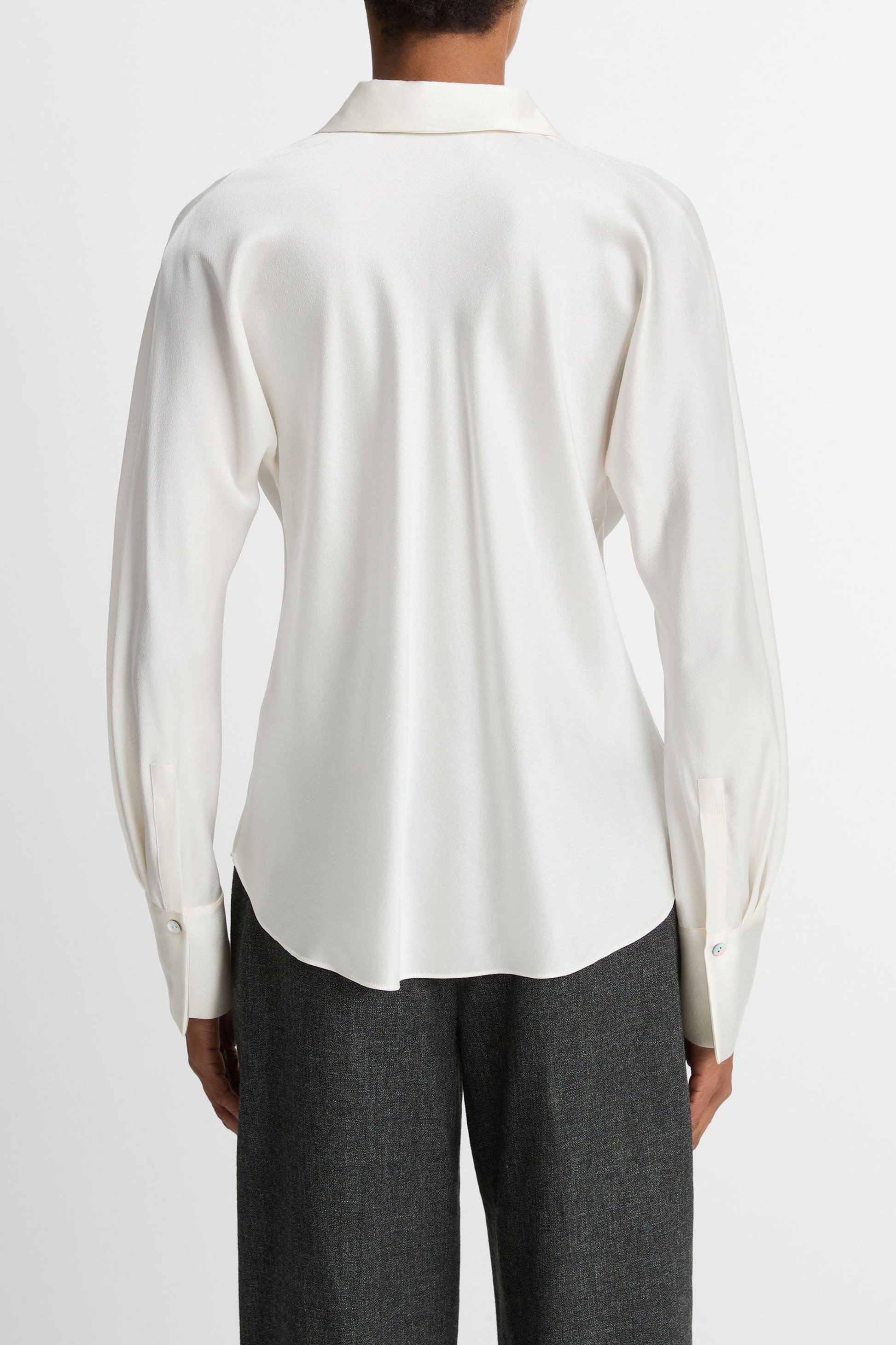 Bluse Bias Silk in Off WhiteVince - Anita Hass