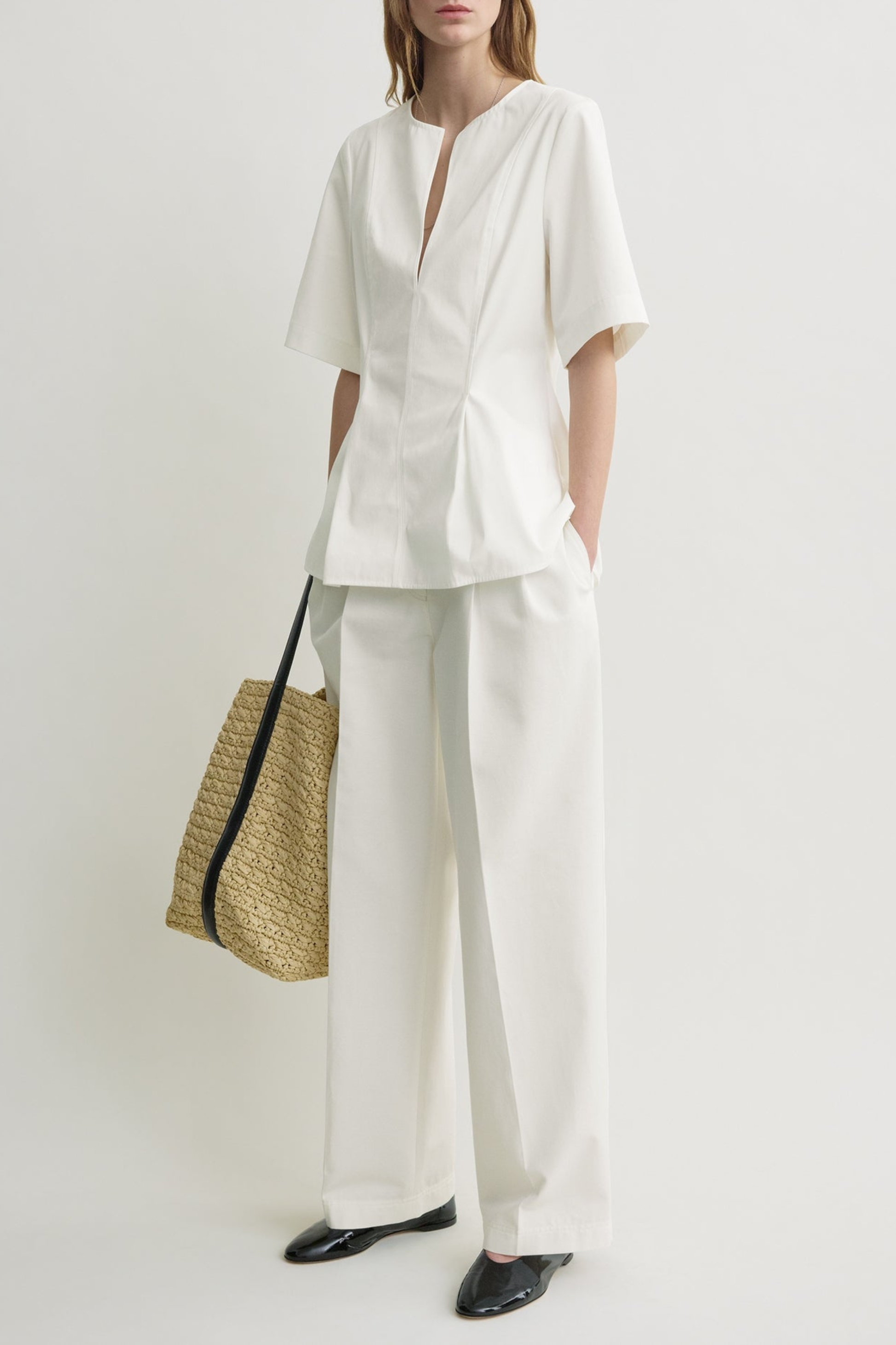 Bluse Tailored in WeißToteme - Anita Hass