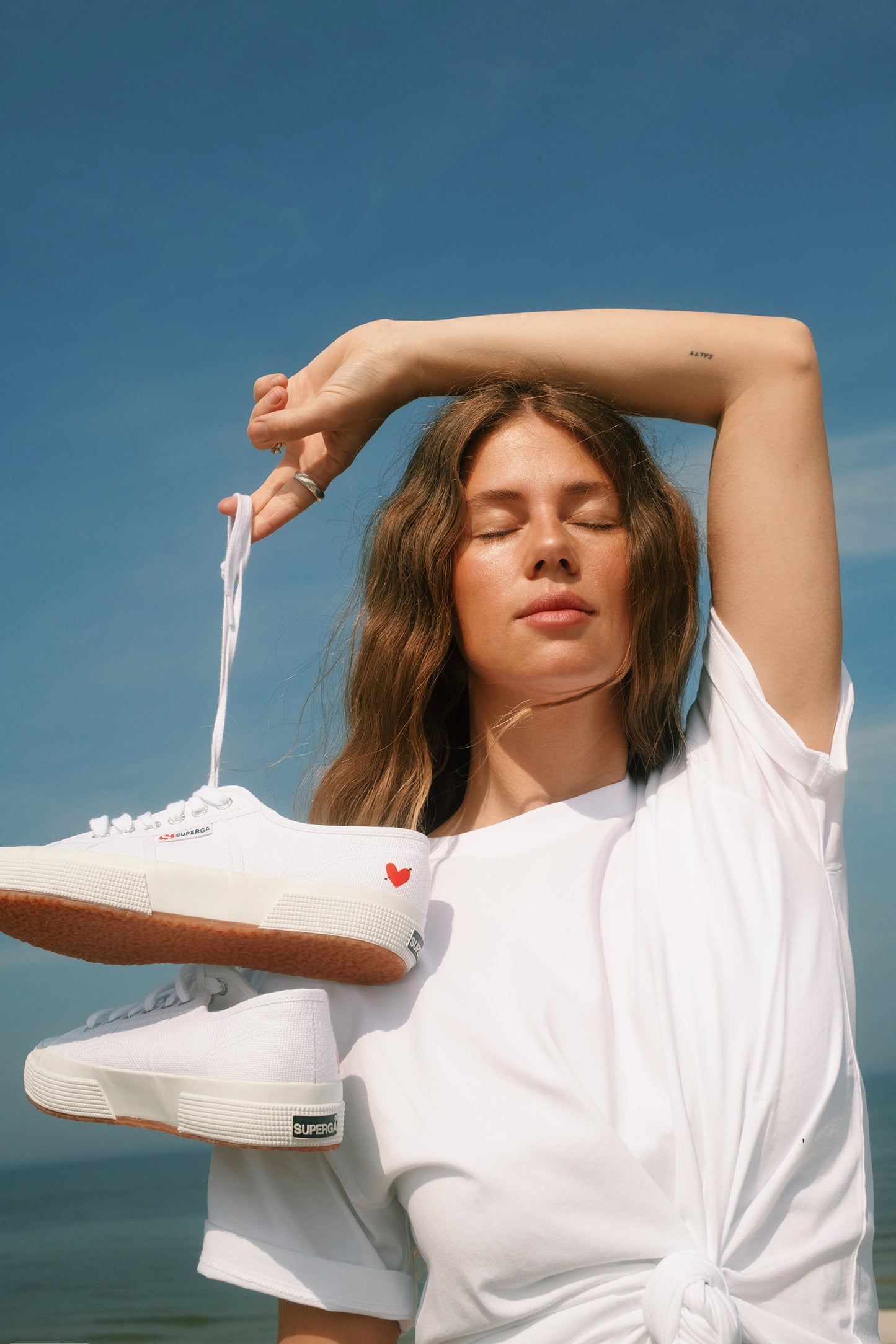 Sneaker 2750 'Heart' in WeißSuperga x Anita Hass - Anita Hass
