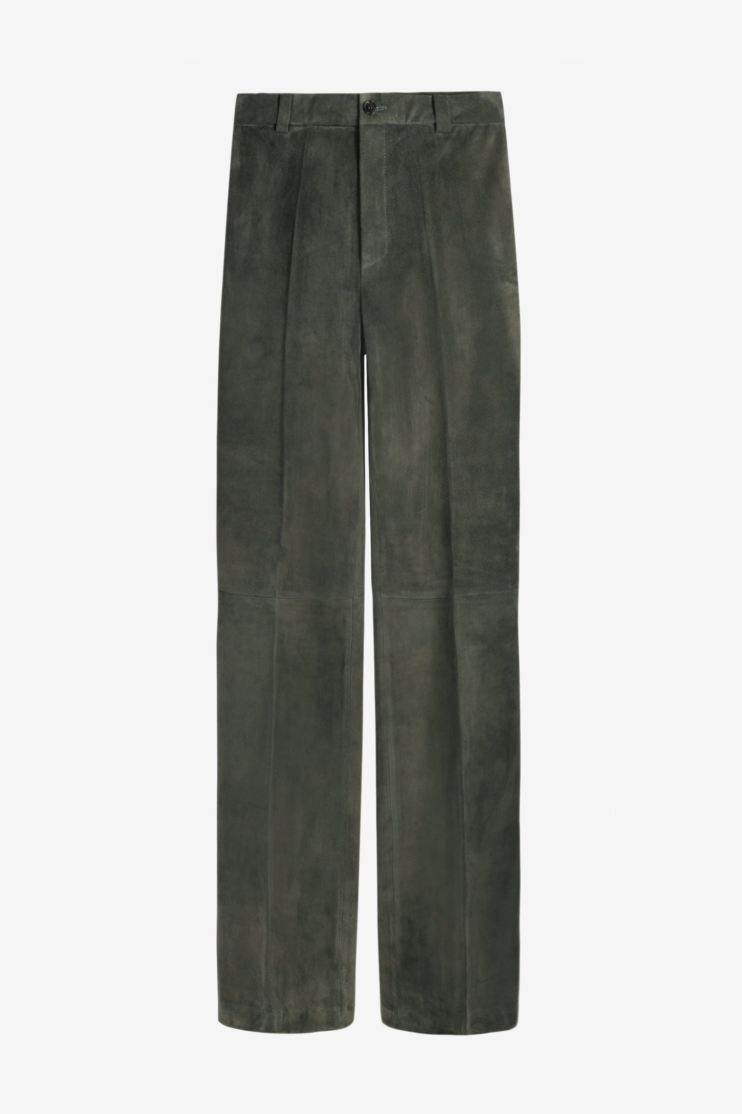 Lizzy Leather Pants in Suede Fumée