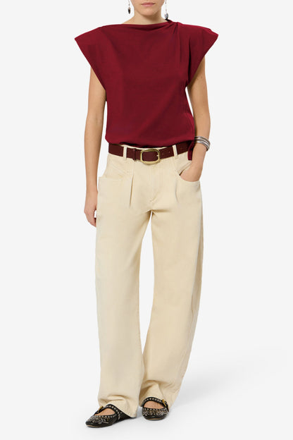 T-Shirt Sebani in Dark Burgundy Isabel Marant