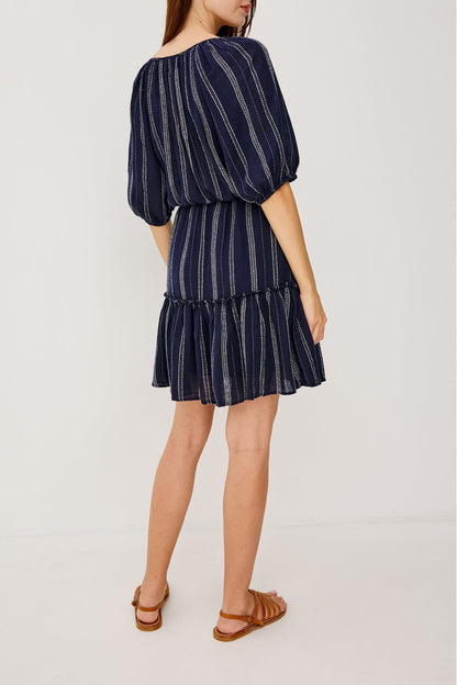 Saba dress in Marina Stripe