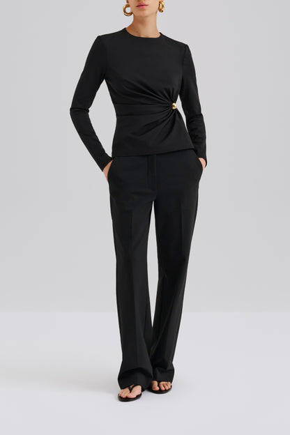 Top Mailey Broche in SchwarzMalina - Anita Hass