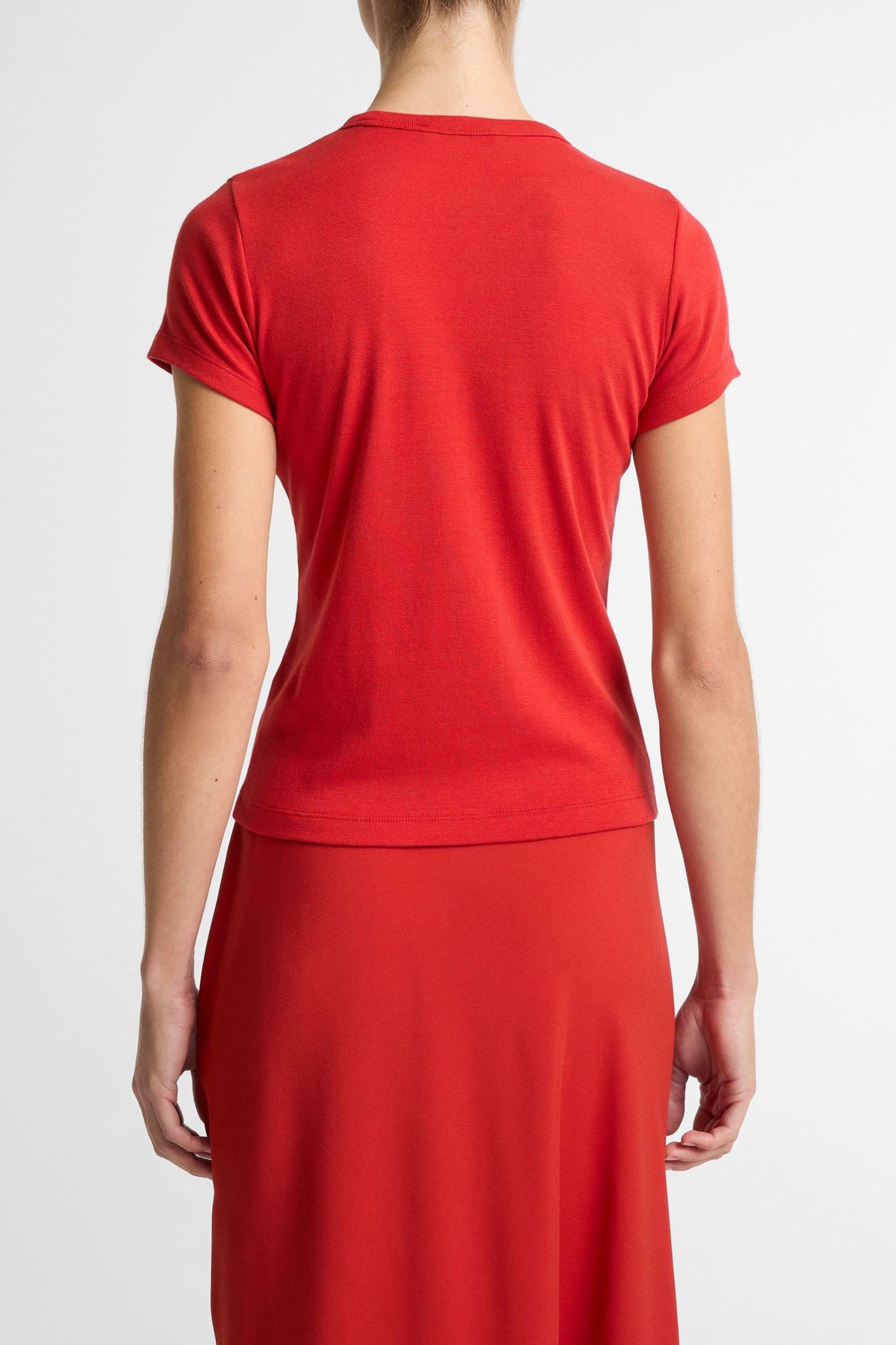 T-shirt 90's Shrunken in Poppy