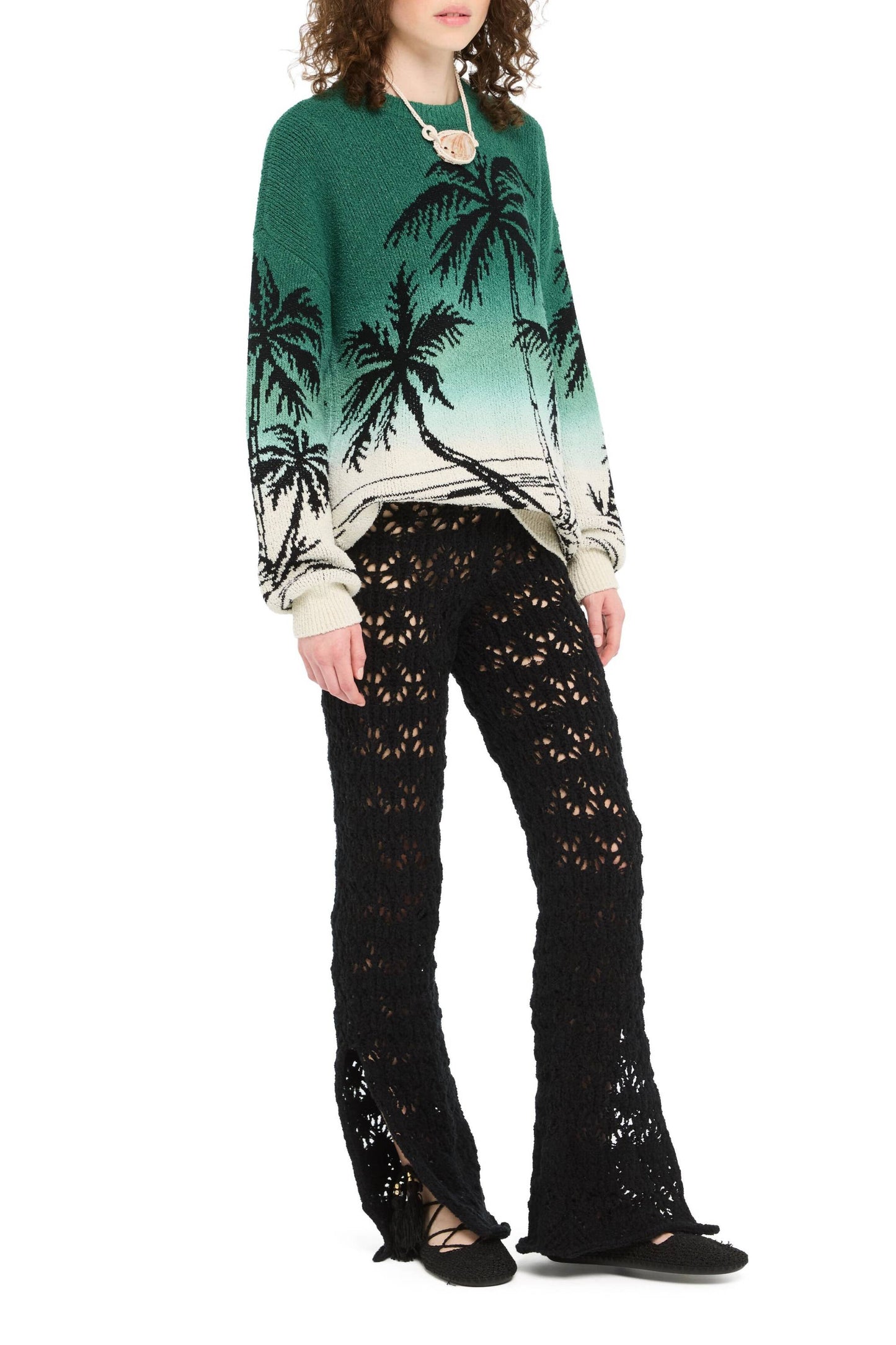 Pullover Wave Bloom in Nature/GreenAlanui - Anita Hass