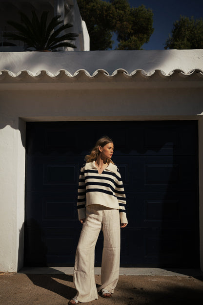 Pullover Colette in Ivory/NavyLadneri - Anita Hass