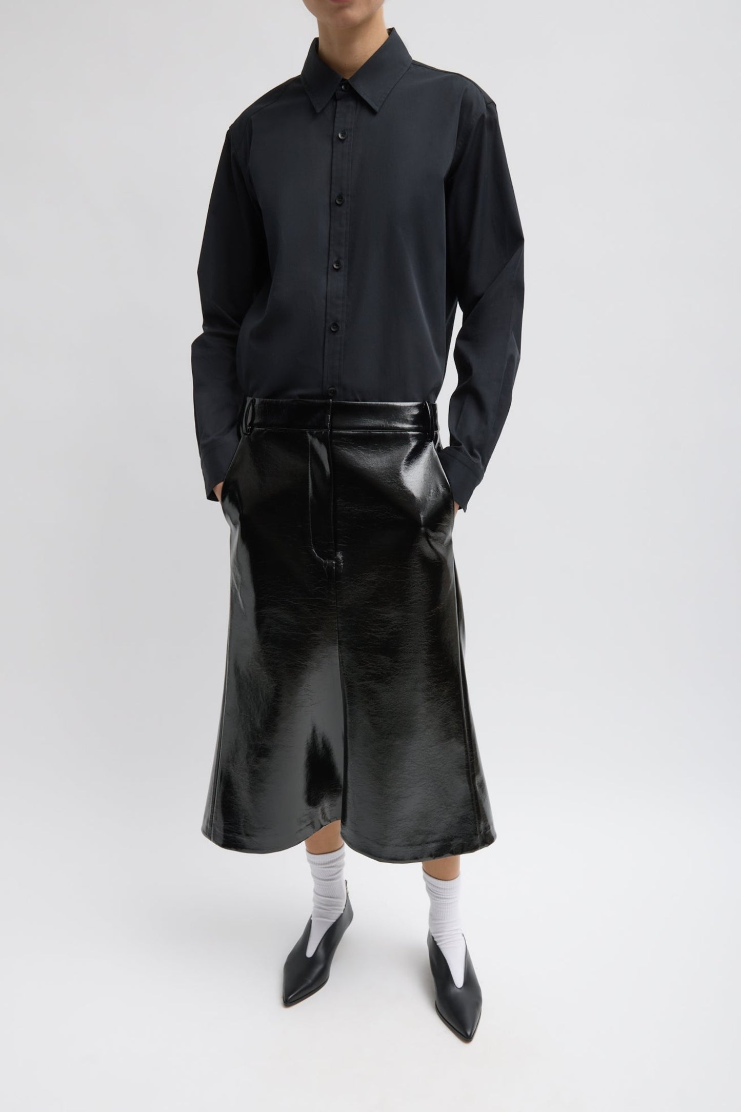 Rock Faux Patent in SchwarzTibi - Anita Hass