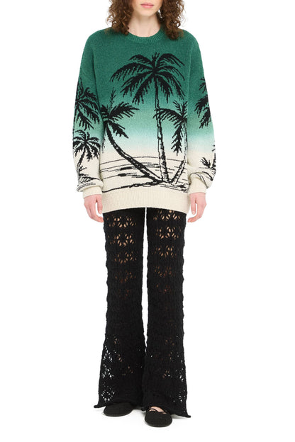 Pullover Wave Bloom in Nature/GreenAlanui - Anita Hass