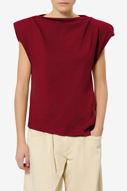 T-Shirt Sebani in Dark Burgundy Isabel Marant
