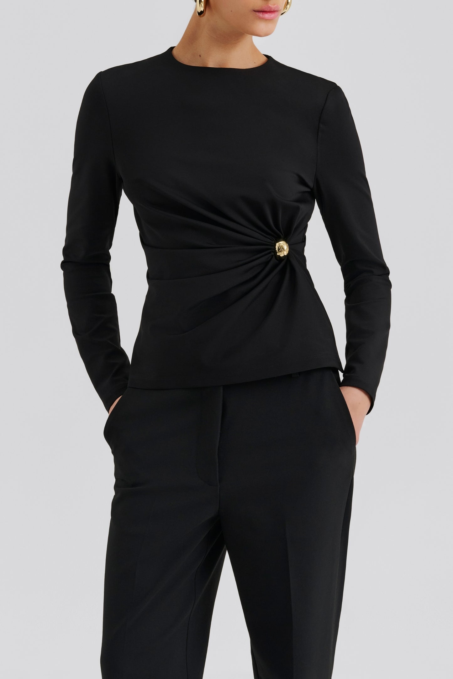 Top Mailey Broche in SchwarzMalina - Anita Hass