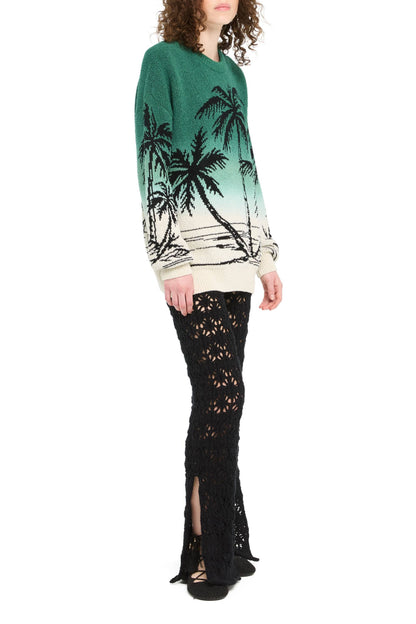 Pullover Wave Bloom in Nature/GreenAlanui - Anita Hass