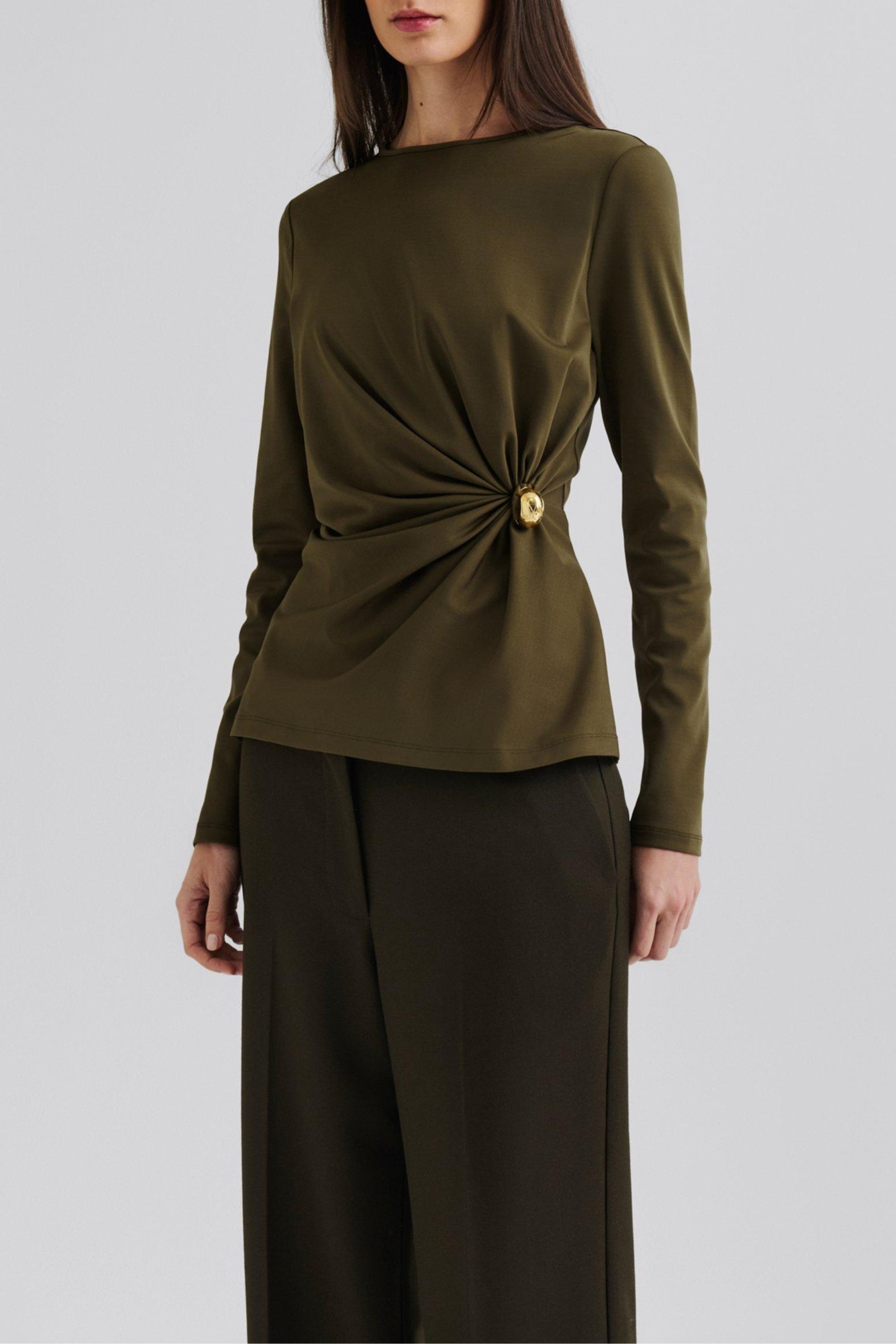 Top Mailey Broche in OliveMalina - Anita Hass