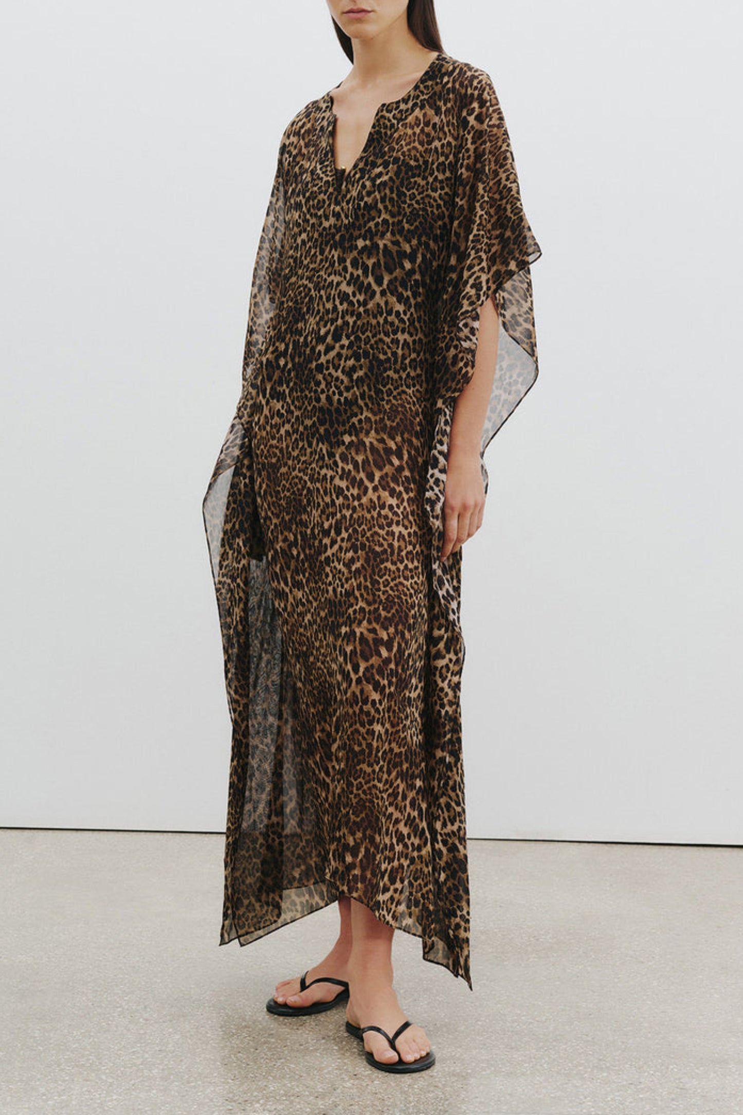 Kaftan Erica in Vintage Leopard