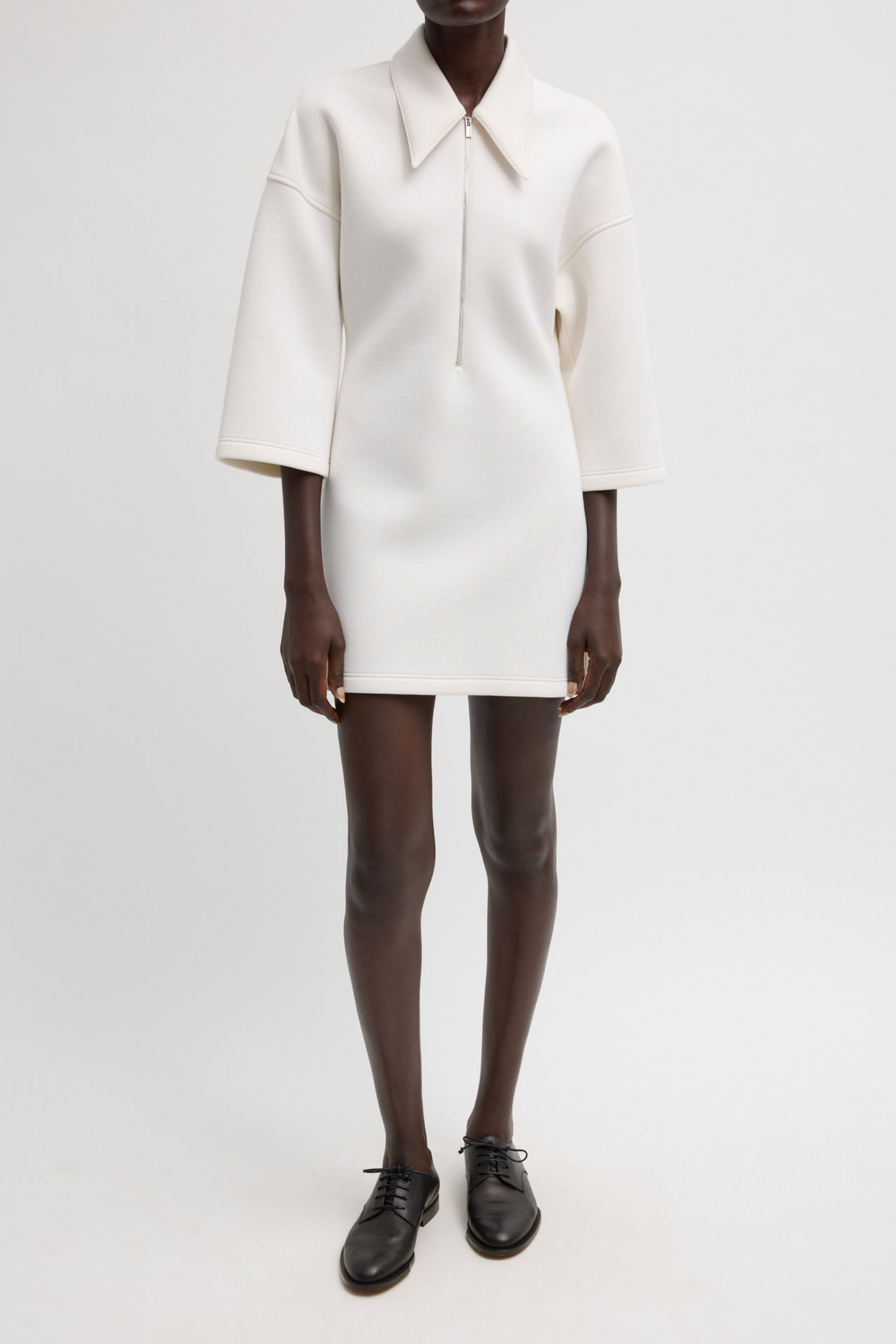 Kleid Bonded Zip in IvoryTibi - Anita Hass