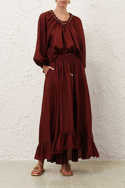 Rock Aster Maxi in MerlotZimmermann - Anita Hass