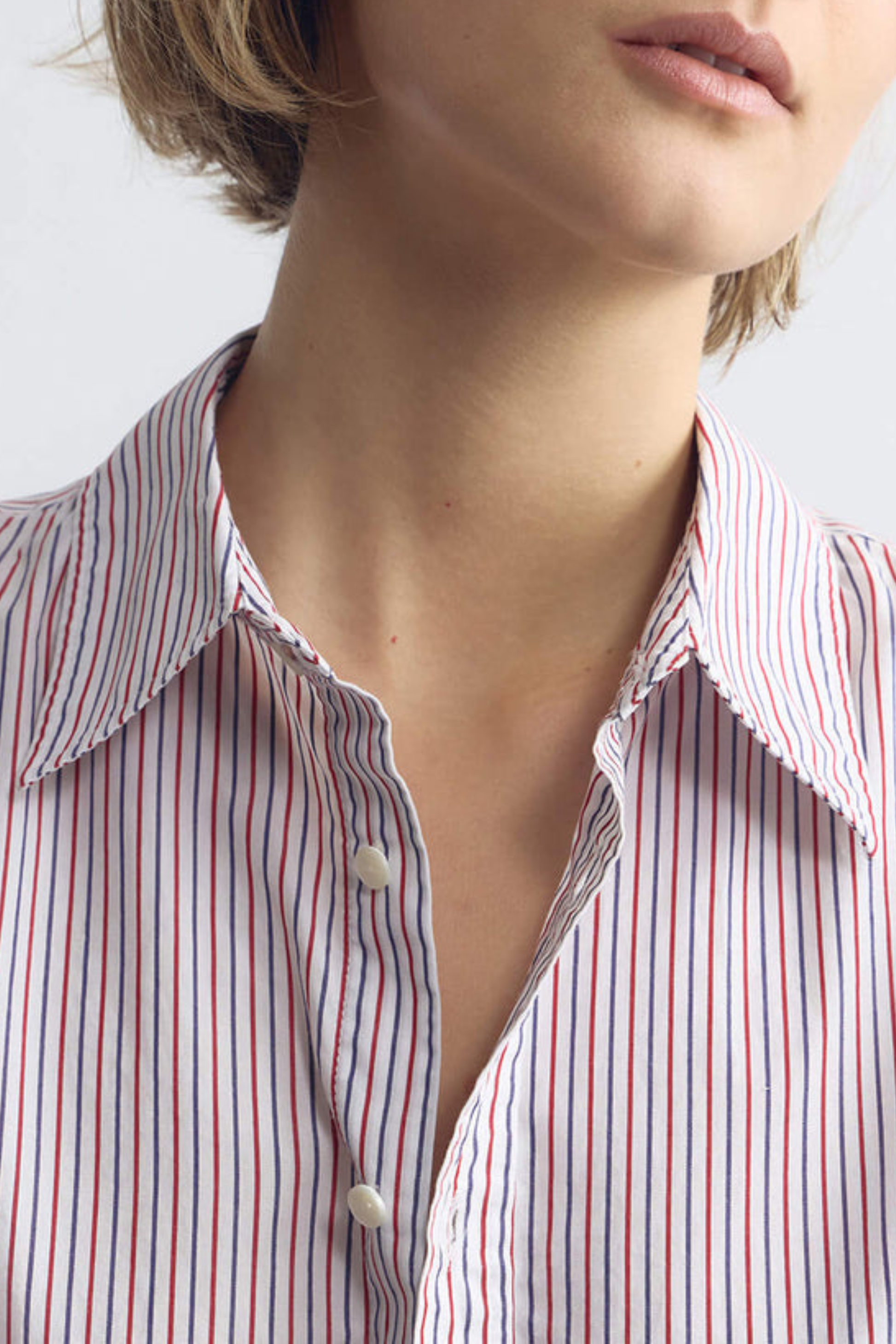 Bluse Raphael in Red/Blue StripeNili Lotan - Anita Hass