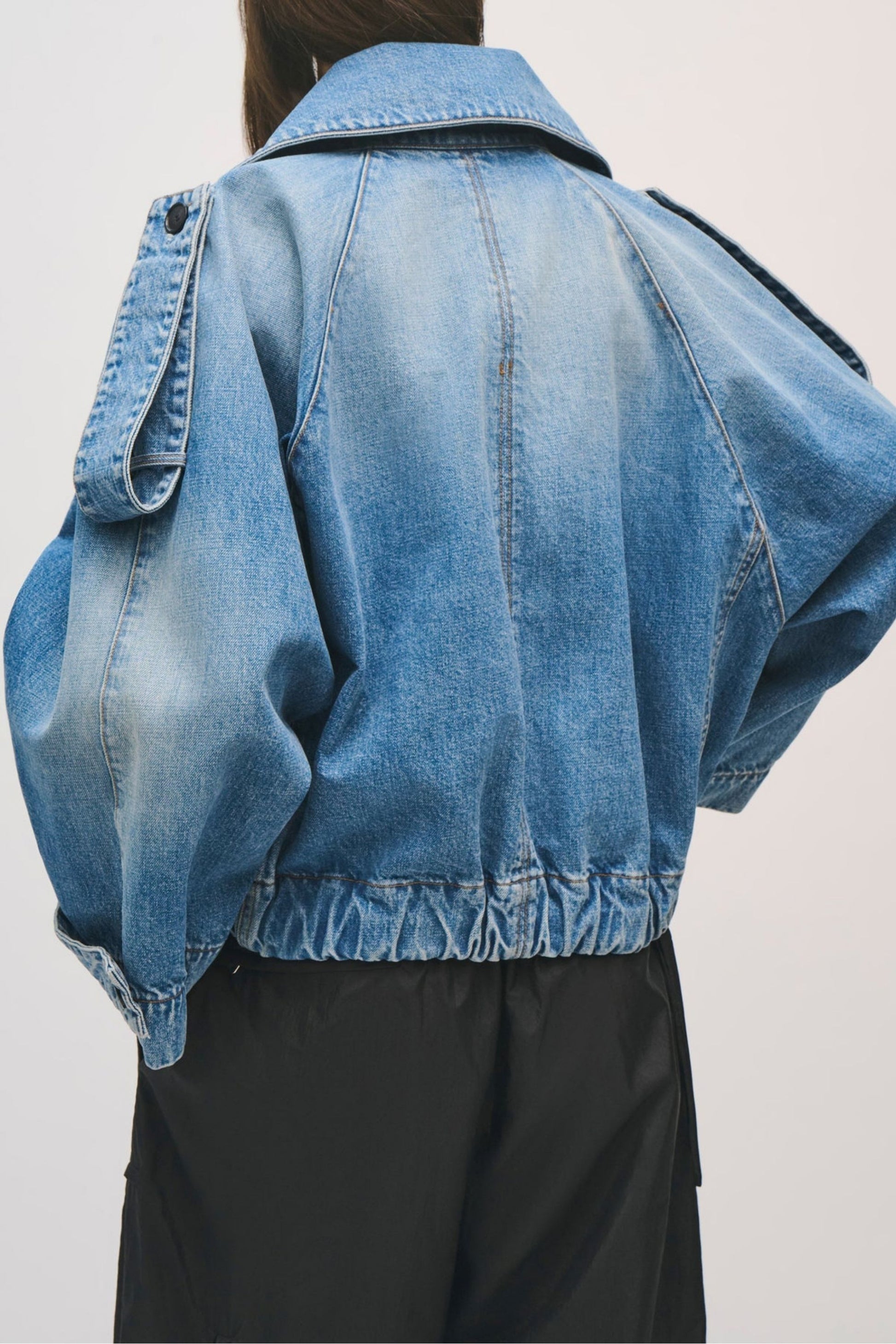 Jacke The Regan Trench in IndigoBrandon Maxwell - Anita Hass