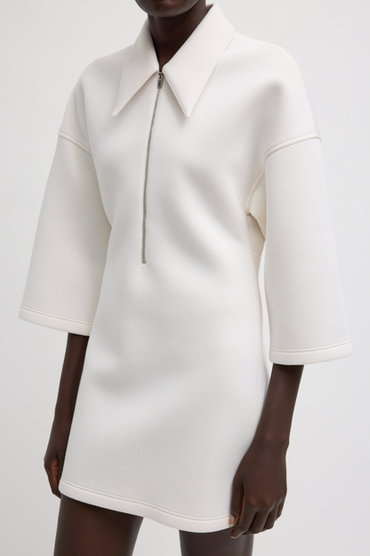 Kleid Bonded Zip in IvoryTibi - Anita Hass