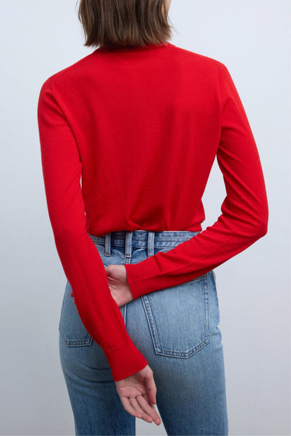 Longsleeve The Dea Polo in Ruadh Red