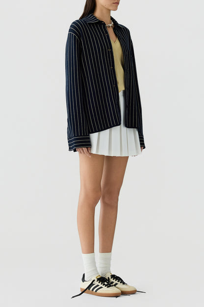 Bluse Work in Navy/Butter Guest in Residence