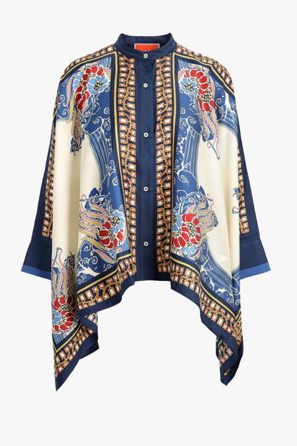 Bluse Foulard Lemuria in Ivory/NavyLa Double J - Anita Hass