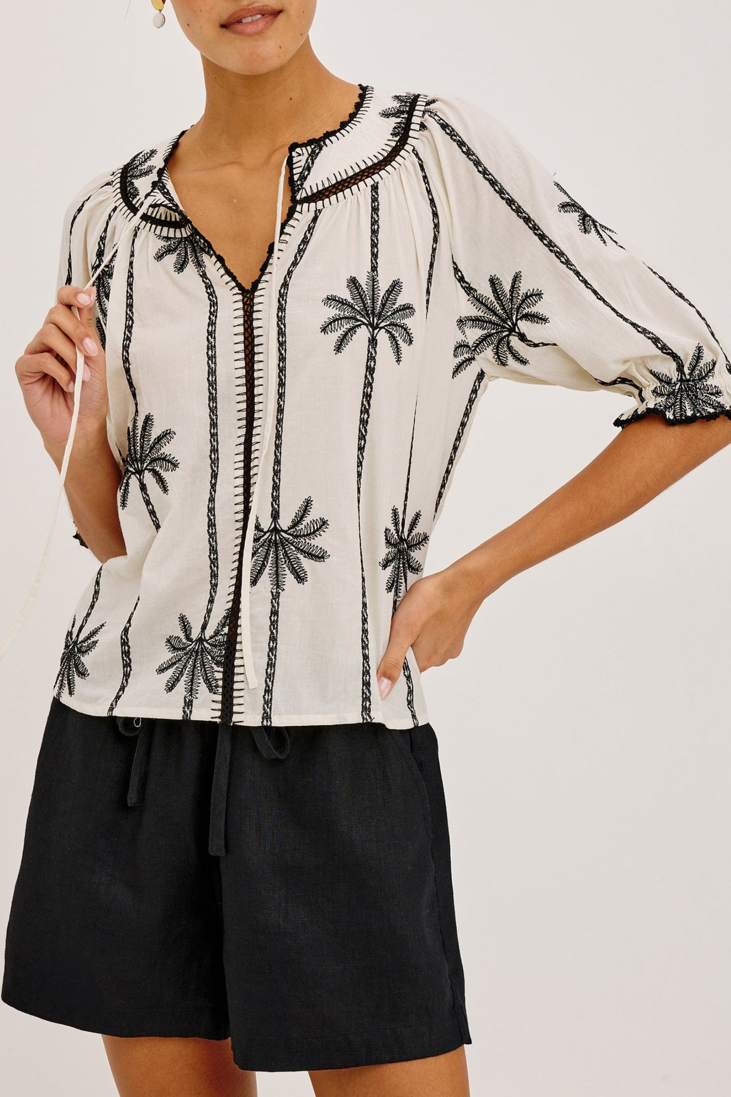 Bluse Belina in Ivory PalmsRails - Anita Hass