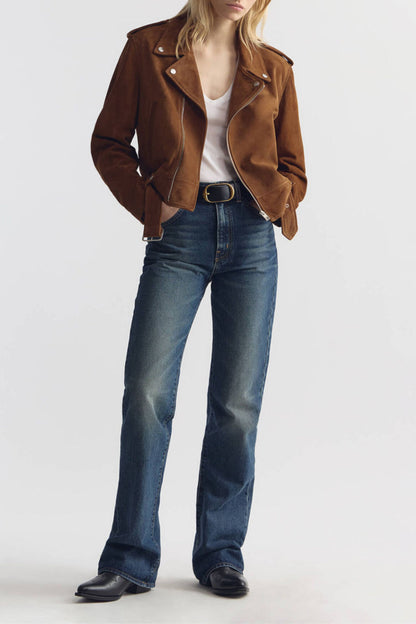 Evel leather jacket in Martora