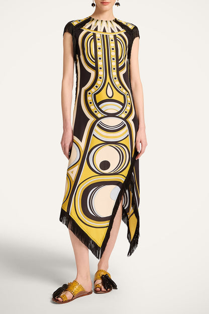 Kleid Scarf in Sanctuary Placée Gold La Double J