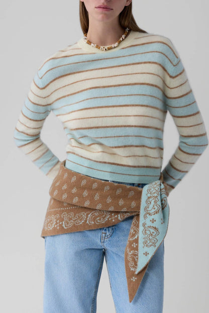 Pullover Grizzly Stripe in SeaglassGuest in Residence - Anita Hass