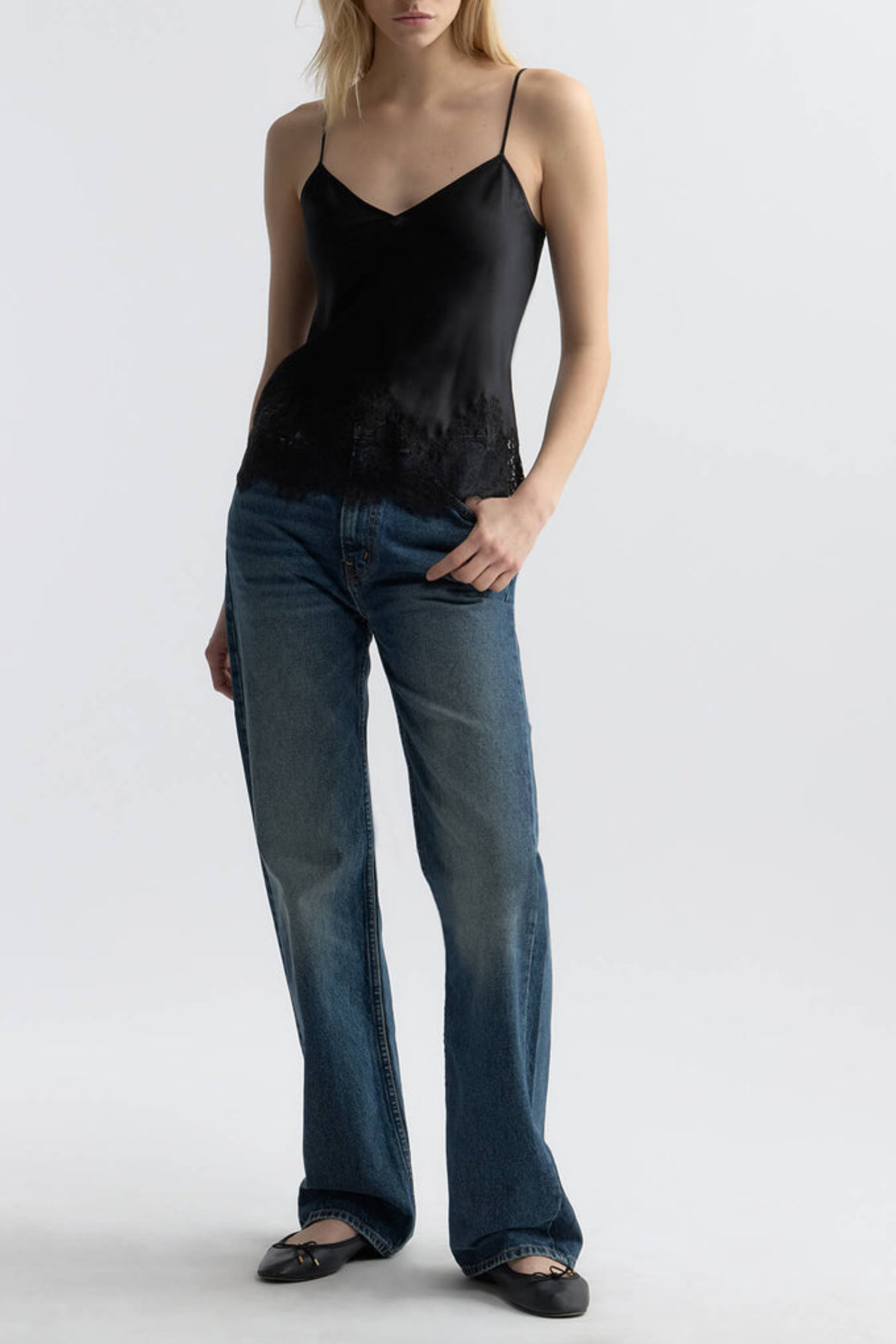 Top Nadine Lace Cami in SchwarzNili Lotan - Anita Hass
