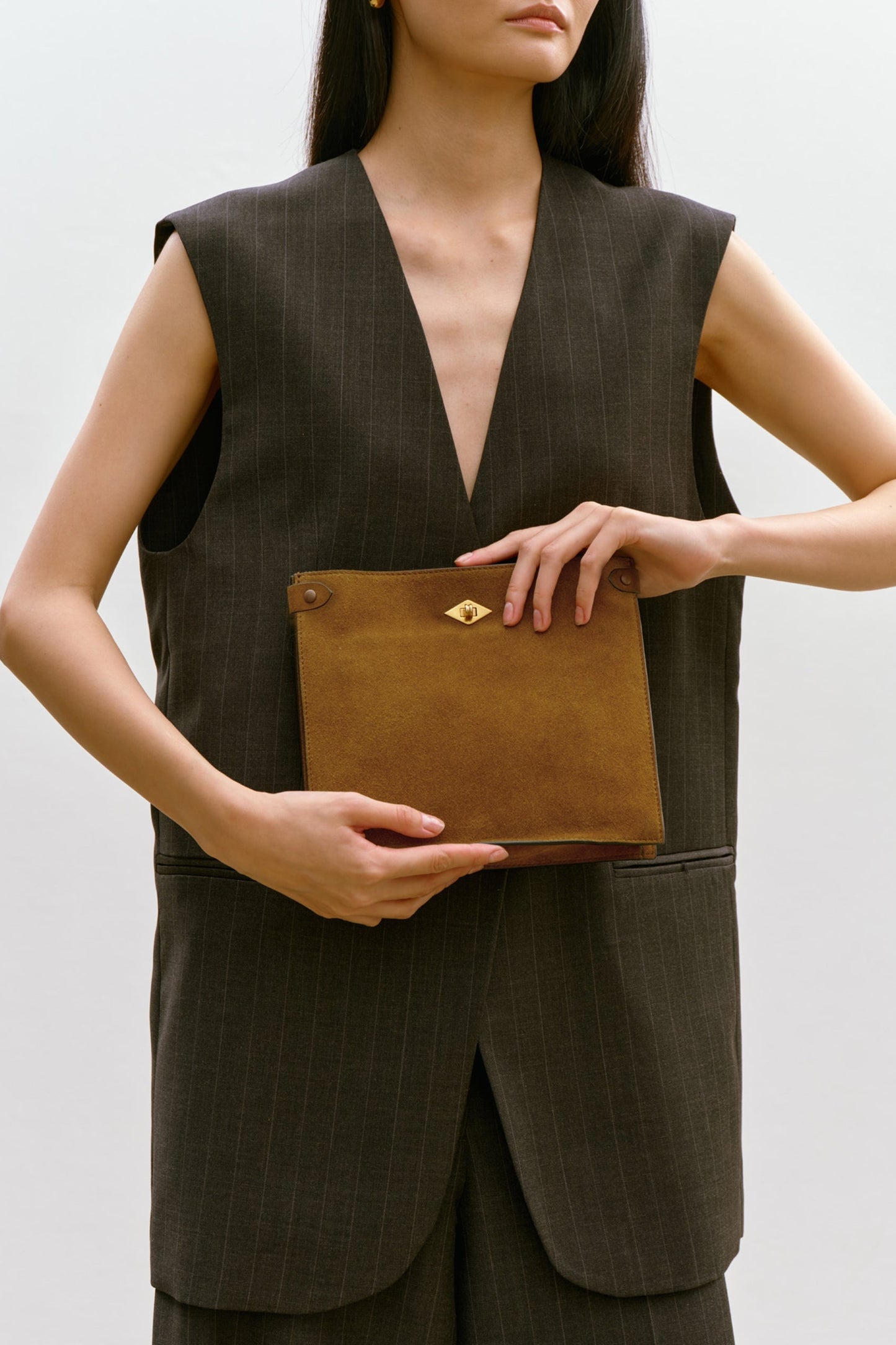Tasche Stowaway in Suede Marrakech Métier
