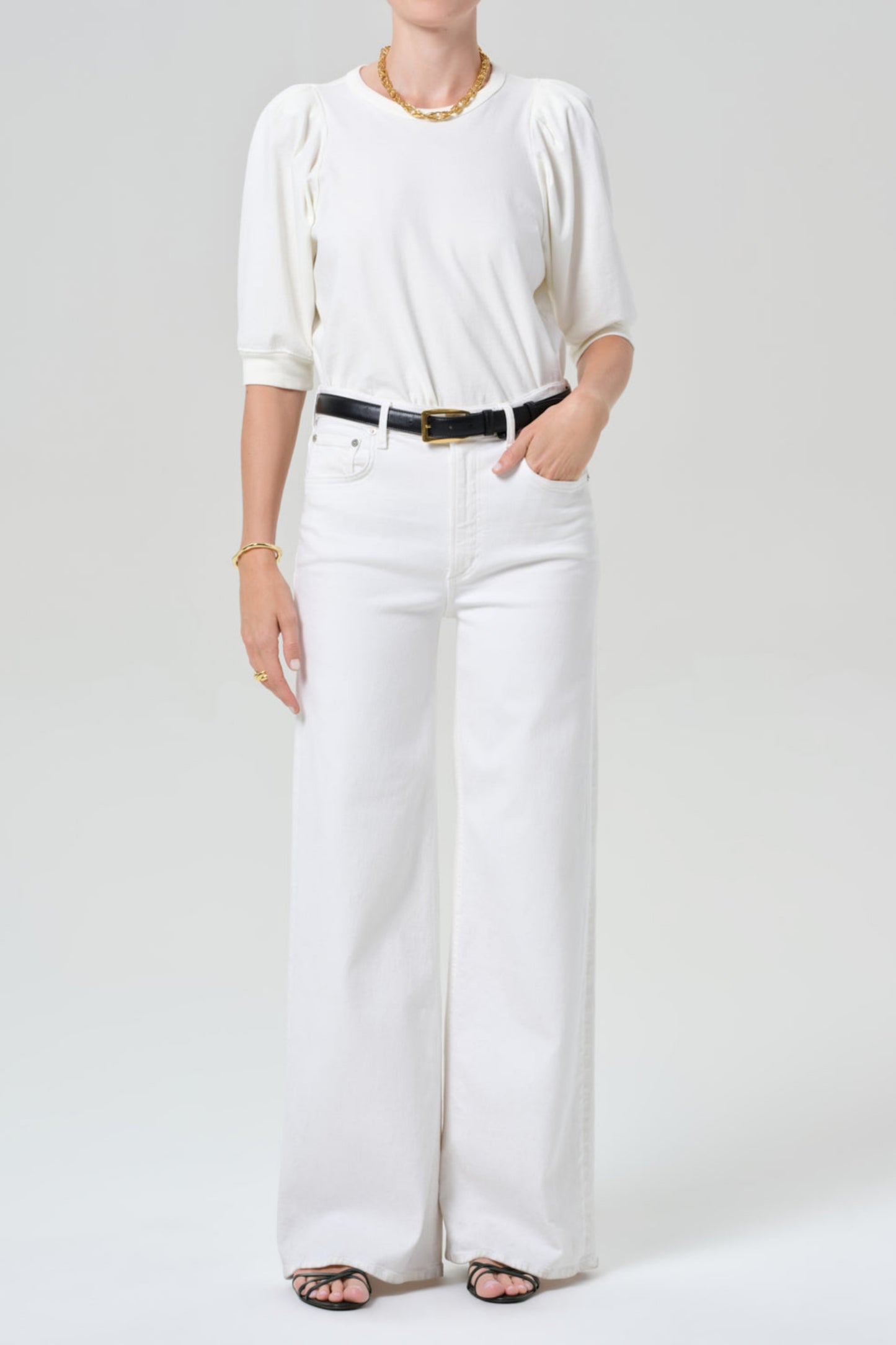 Jeans Lyra in Soft White Citizens of Humanity