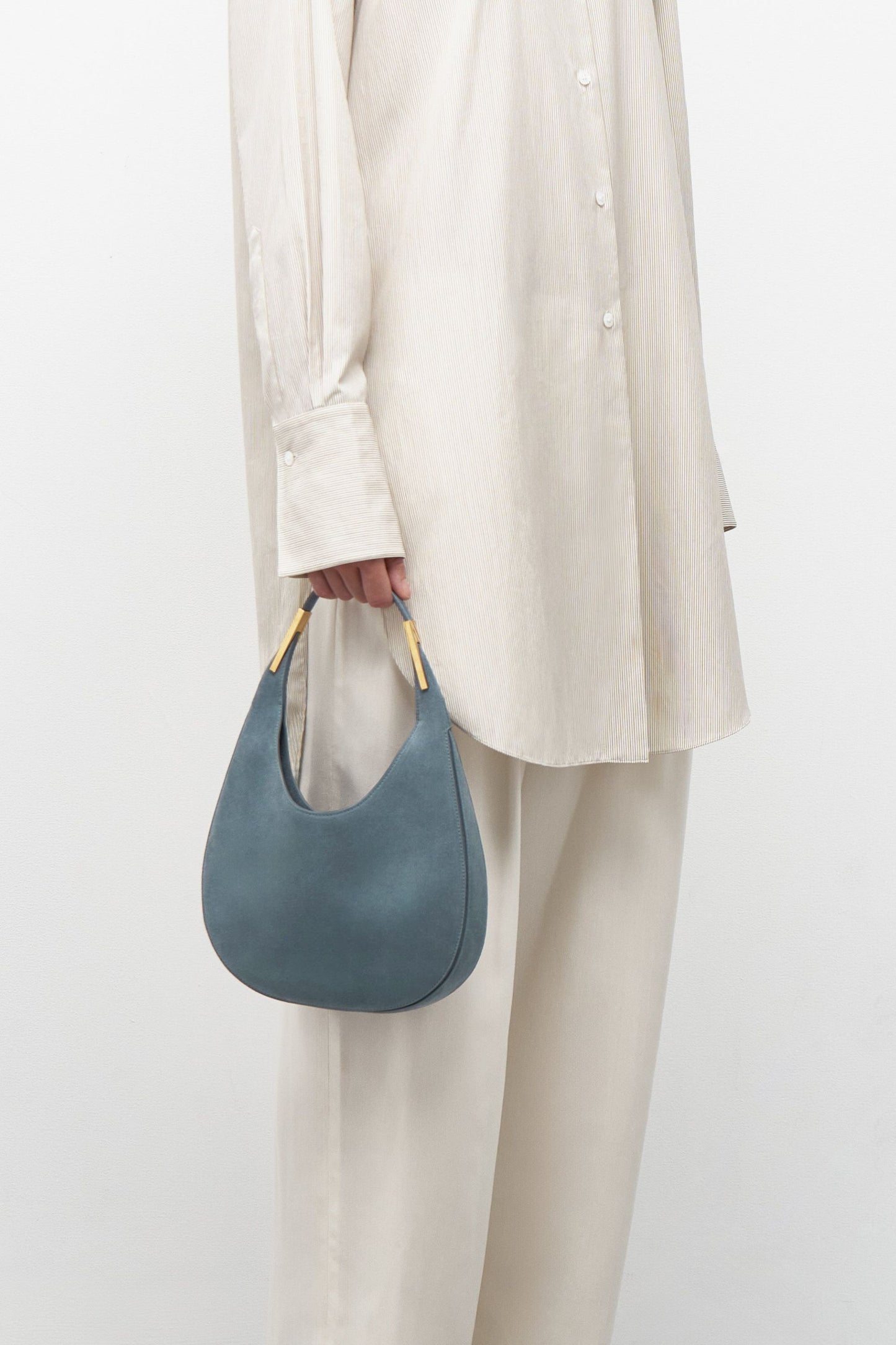 Tasche Florence Small in Suede DenimSavette - Anita Hass