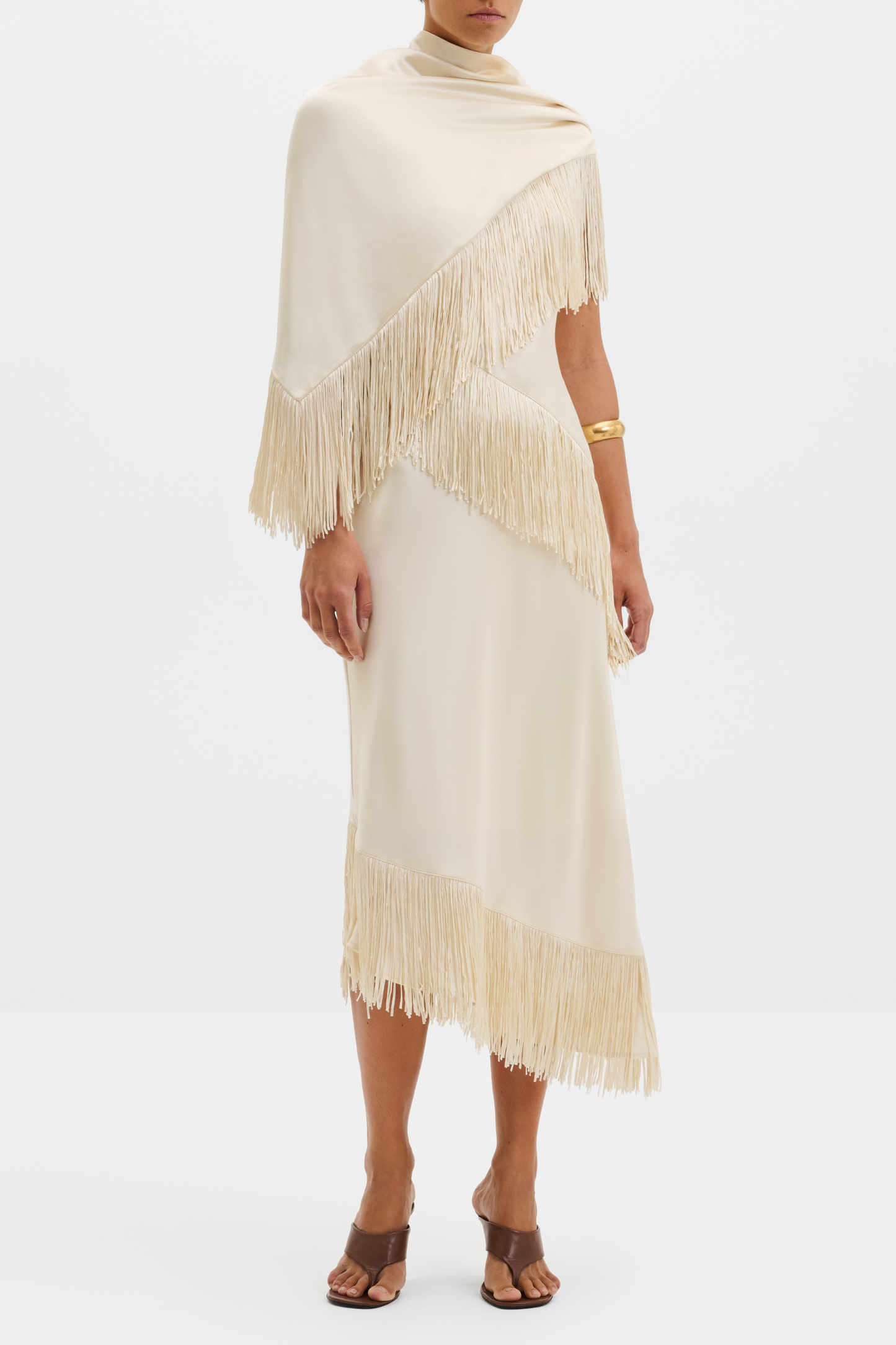 Shawl Nalia in Pearl