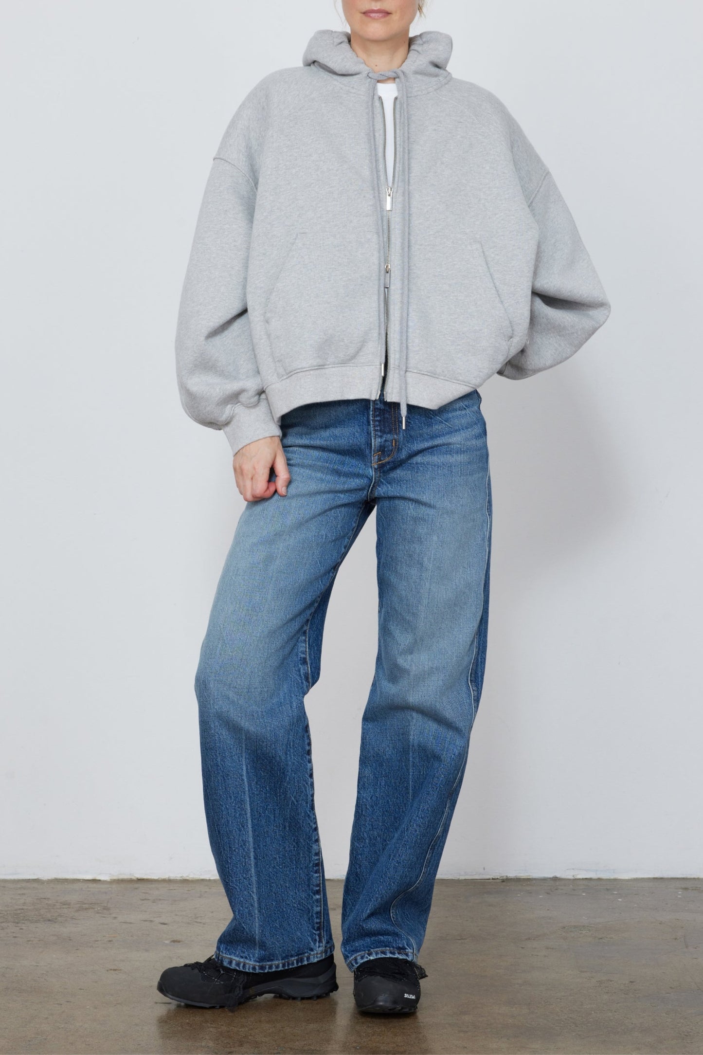 Hoodie The Scott Zip in Heather GreyRÙADH - Anita Hass