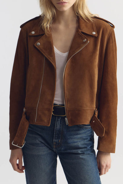 Evel leather jacket in Martora