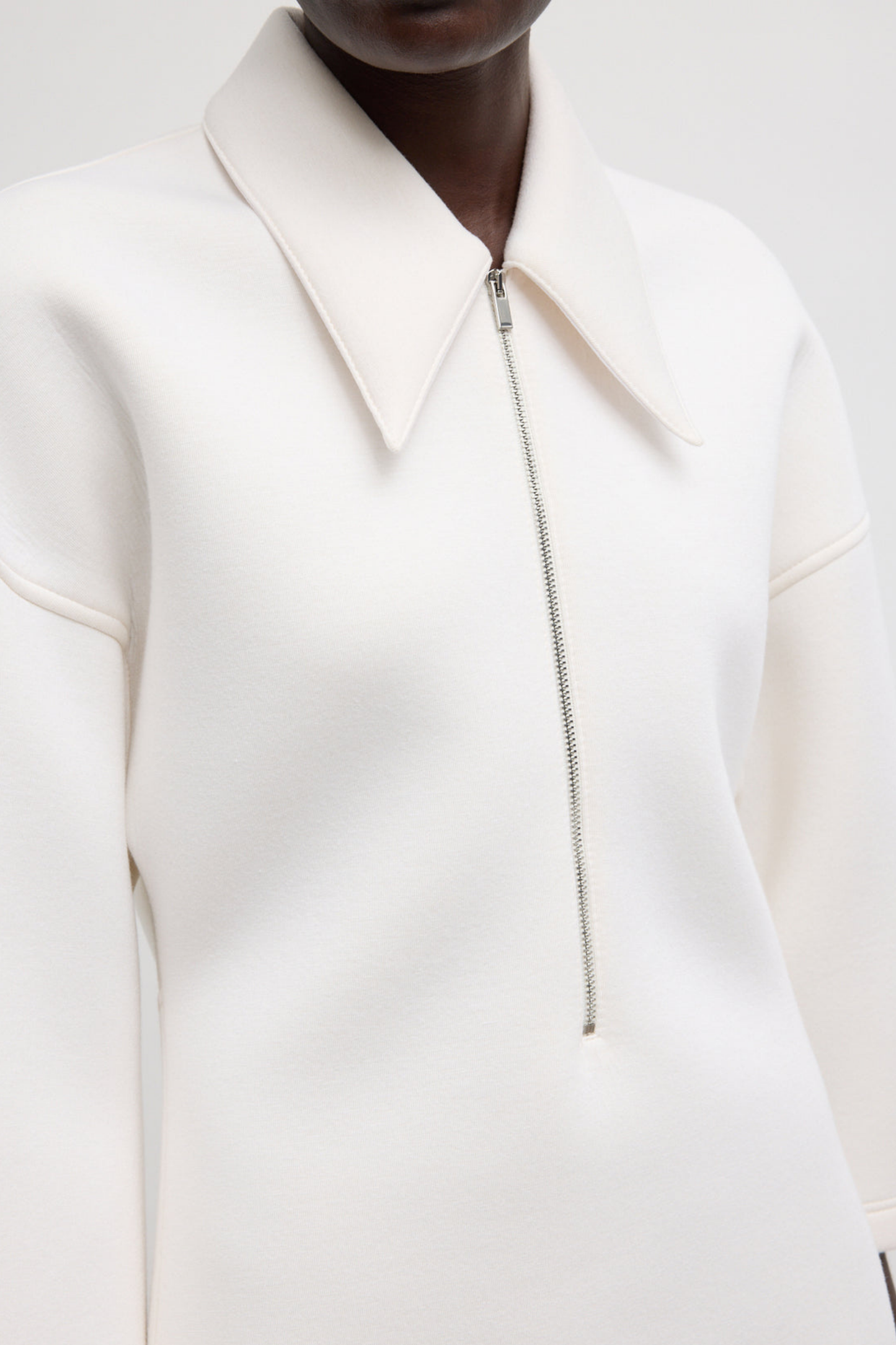 Kleid Bonded Zip in IvoryTibi - Anita Hass