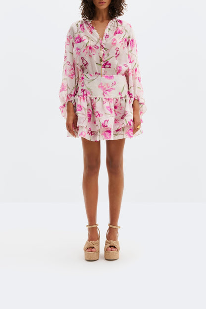 Fantine skirt in tulip pink