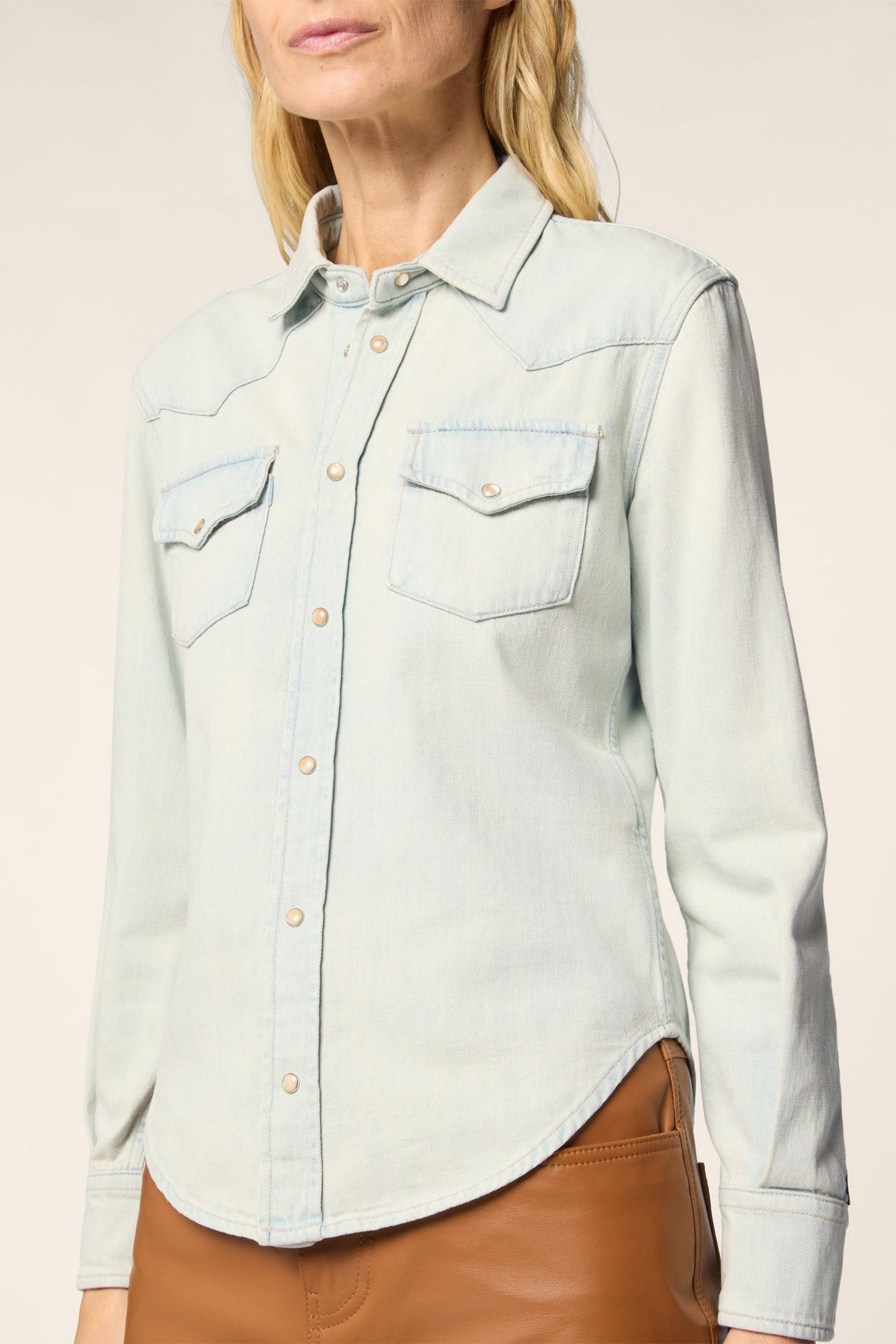 Jeansbluse Western in Light BlueJacob Cohën - Anita Hass