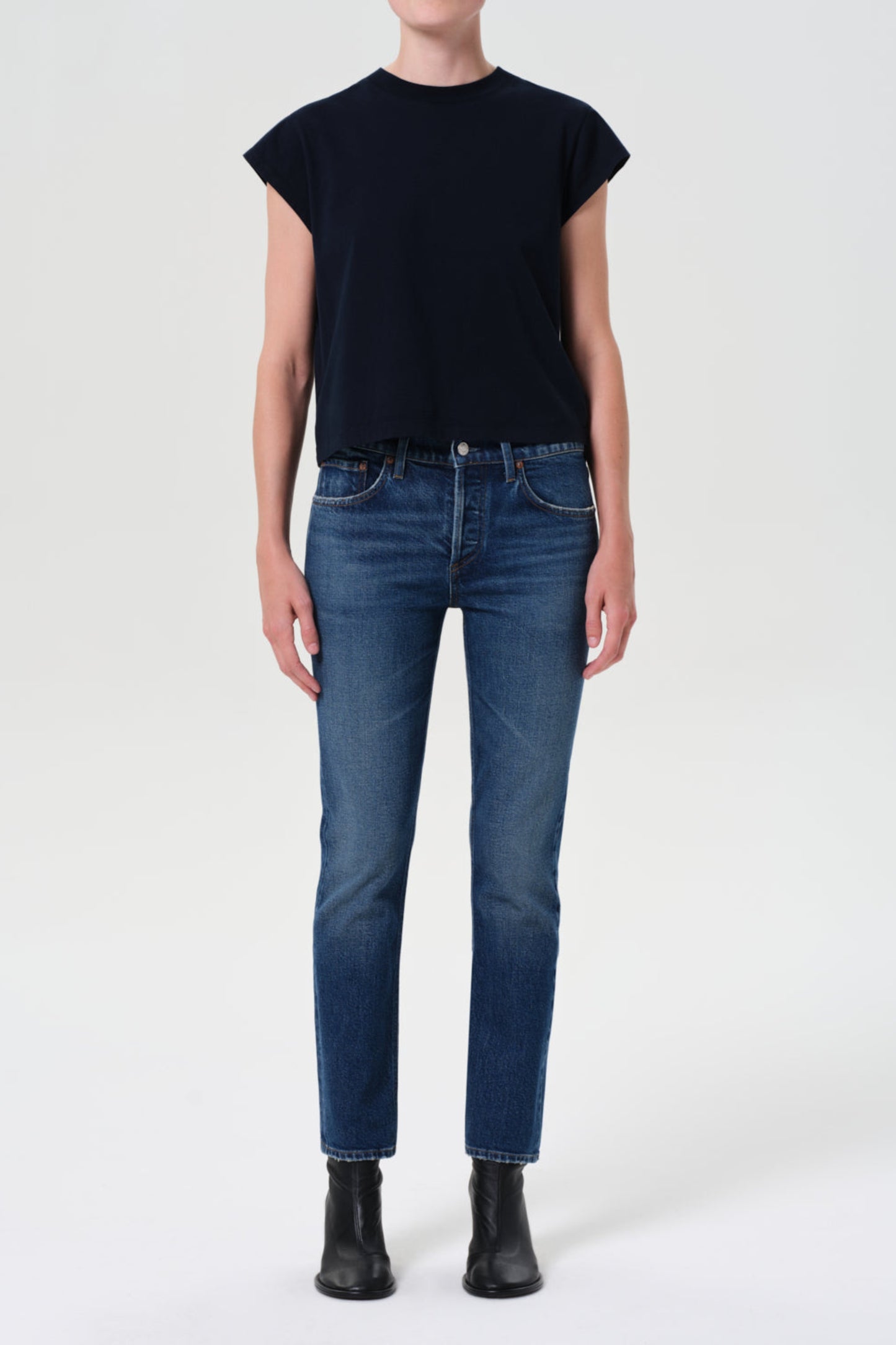 Jeans Cocktail Ankle in OutlineAgolde - Anita Hass