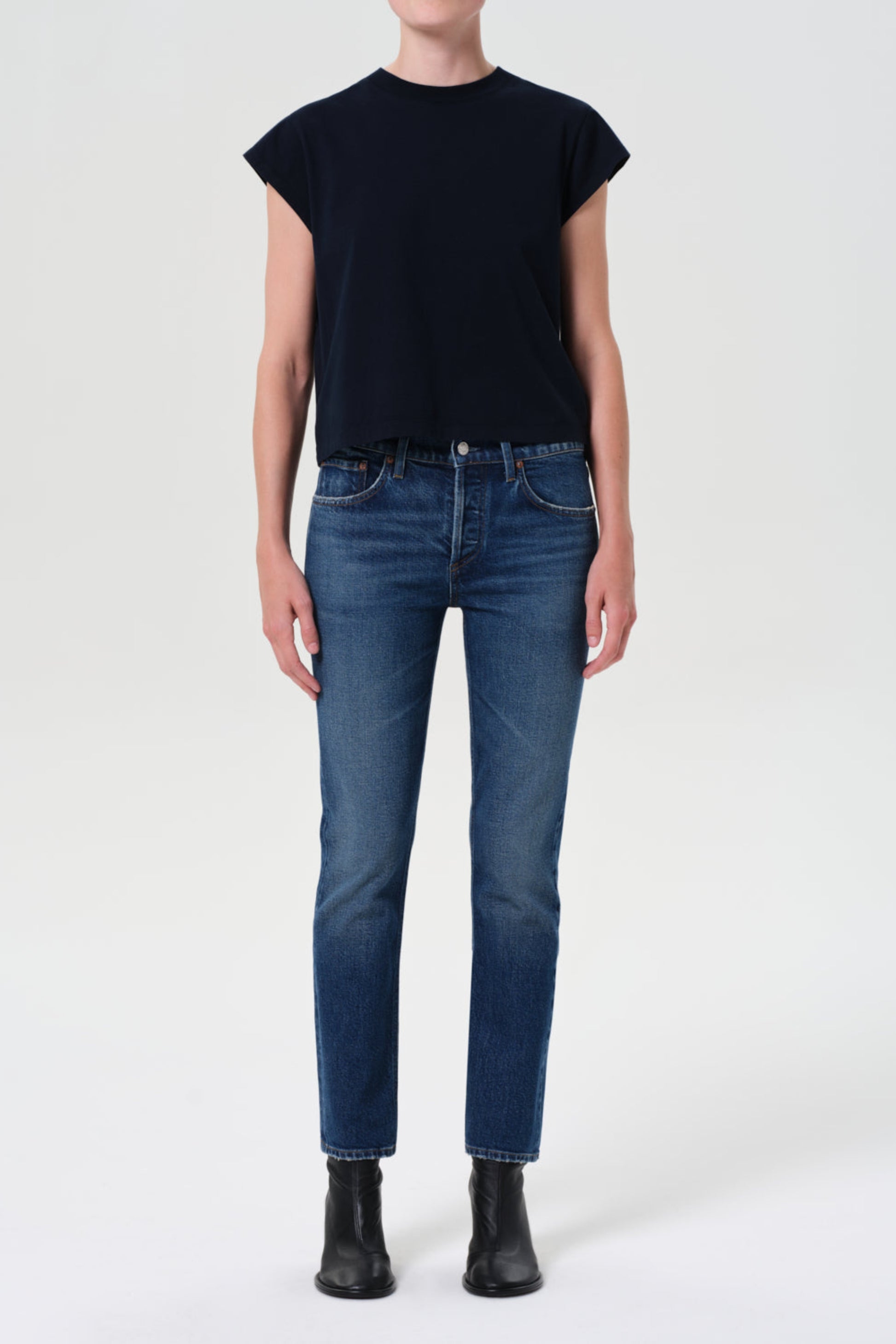 Jeans Cocktail Ankle in OutlineAgolde - Anita Hass