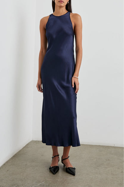Solene dress in navy