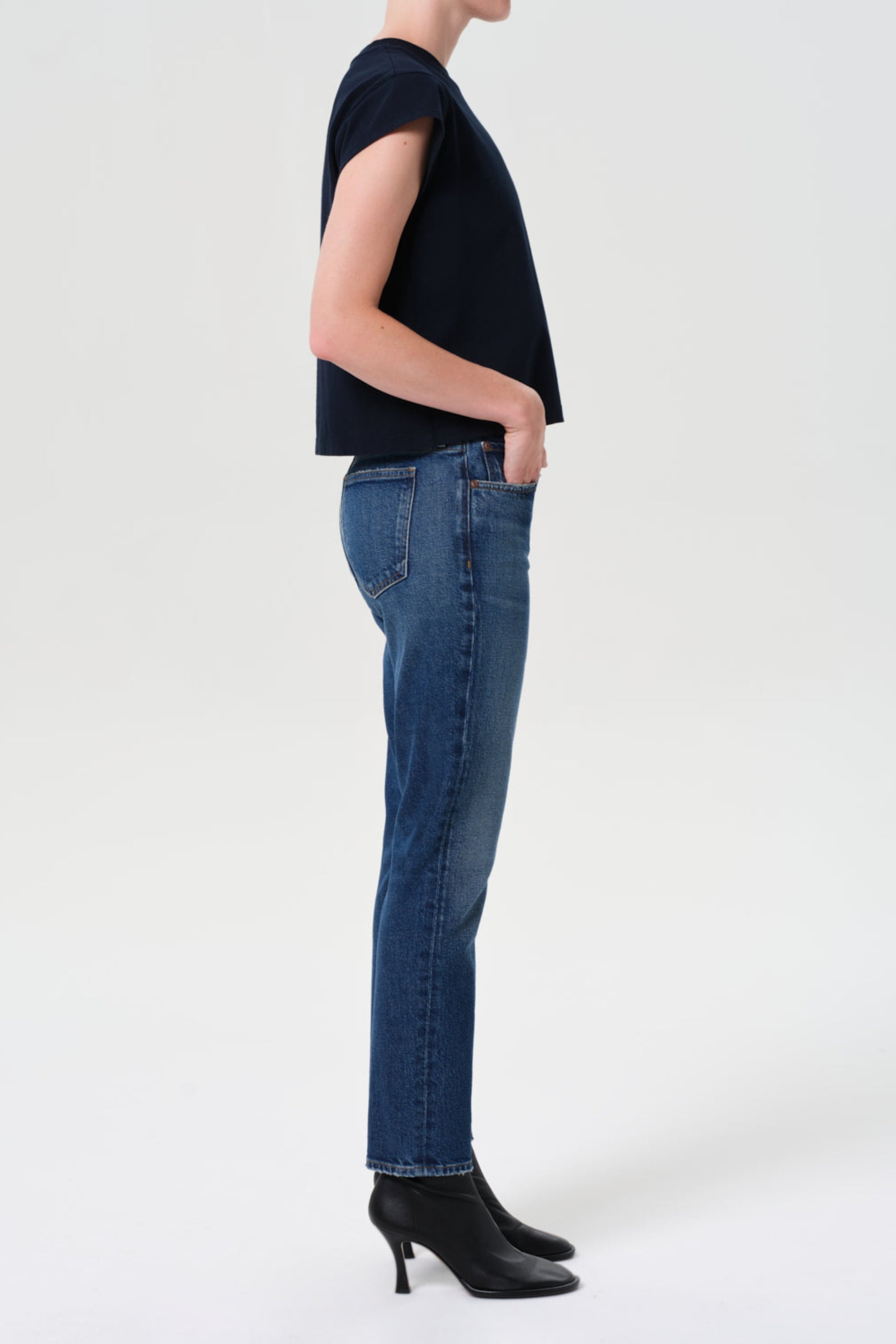 Jeans Cocktail Ankle in OutlineAgolde - Anita Hass